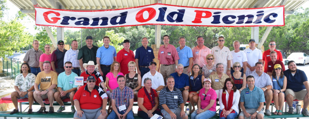 at at the Williamson County Republican Party Grand Old Picnic September 18 at Wilco Regional Park