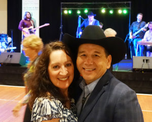 Arden and David Trevino take a turn on the dance floor.