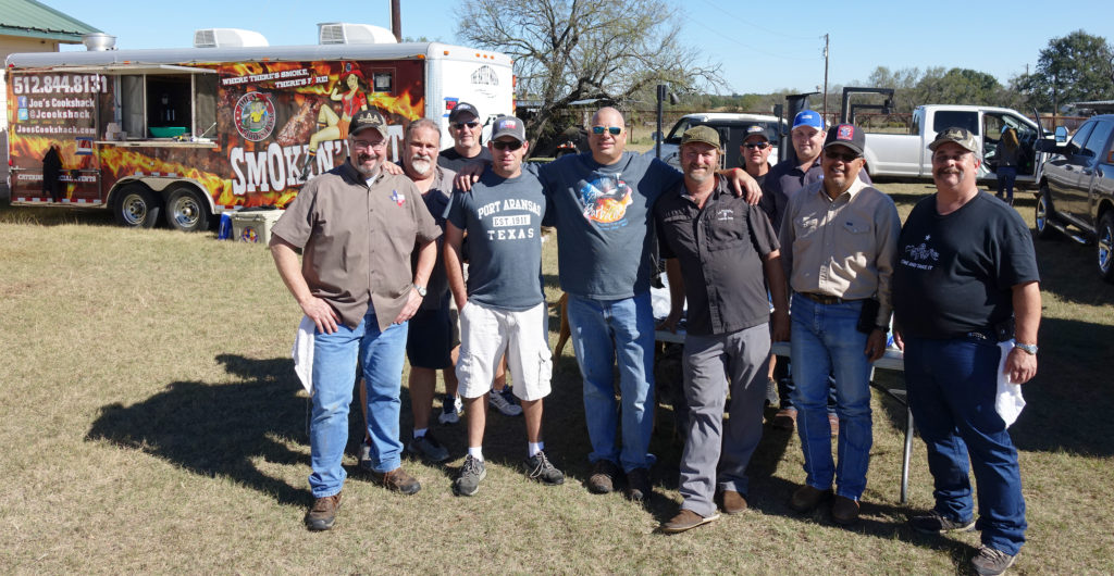 Joe Smith and his Cookshack crew. They traveled to Louisiana after recent flooding to help the Salvation Army feed emergency and cleanup workers.